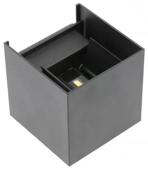 Lámpa Fali lámpa MISSOURI-K, 7W, 540lm, AC220-240V, 50/60 Hz, PF>0,5 ,Ra≥80, IP54, IK08, 4000K, négyzet, fekete