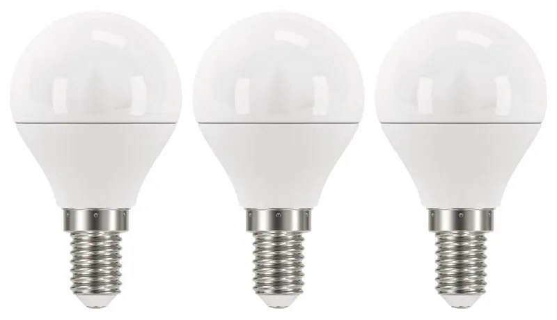 Classic Mini Globe Natural White 3 db LED izzó, NW, 5W E14 - EMOS