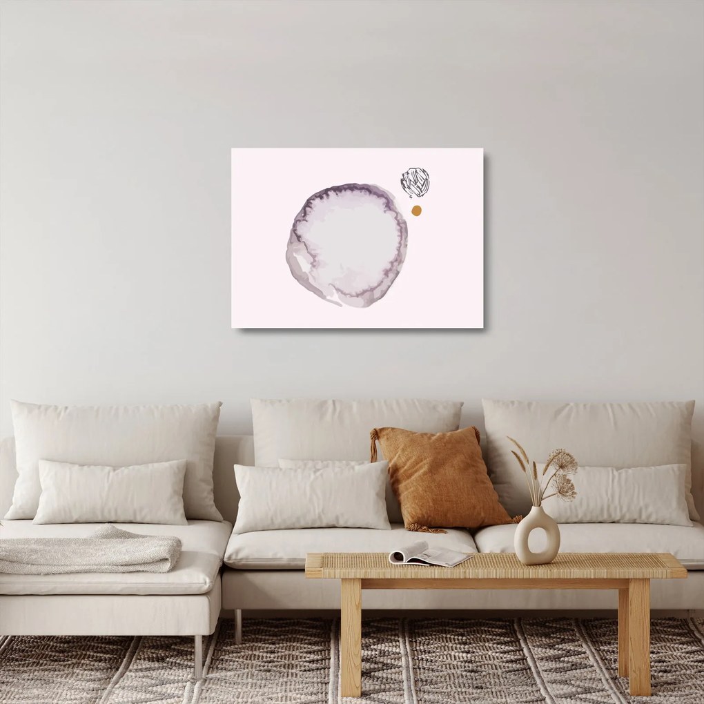 Üveg kép - Lila minimalizmus N⁰4 (70x50 cm)