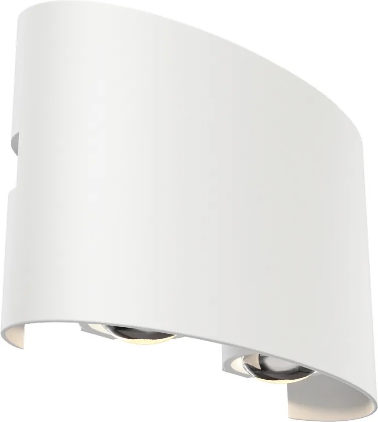 MAYTONI O417WL-L4W3K STRATO Modern Kültéri Fali Lámpa Fehér, Fekete LED IP54