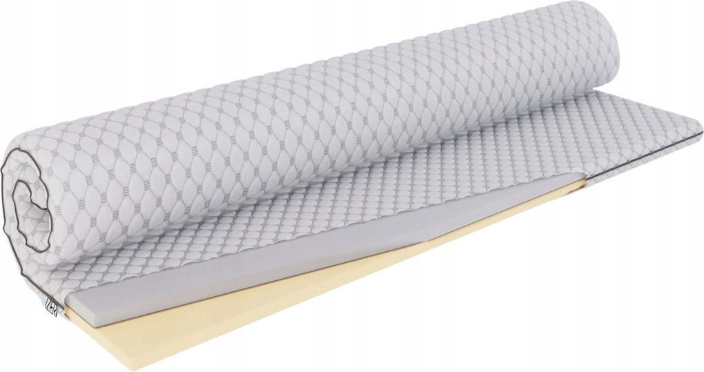 70x190 Topper fedőmatrac 6cm Visco és Hr habszivacs rátéttel