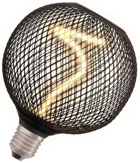 LED Dimmelhető izzó DECOR FILAMENT G125 E27/3,5W/230V 1800K fekete - Osram