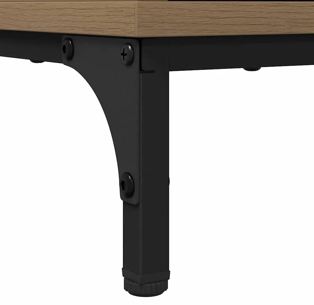 Éjjeli asztal fiókkal kézműves tölgy 63.5 x 36 x 61 cm Faanyag
