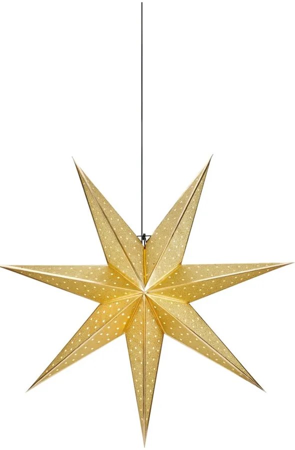 Aranyszínű fénydekoráció karácsonyi mintával ø 45 cm Glitter – Markslöjd