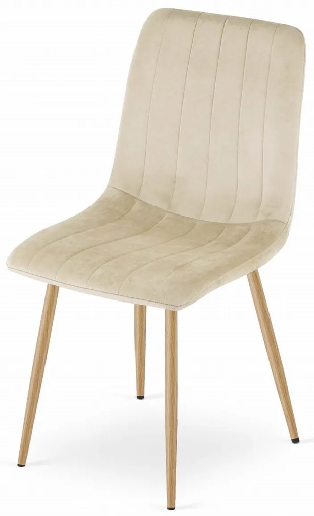 Krémszínű étkezőszék LAVA bársony