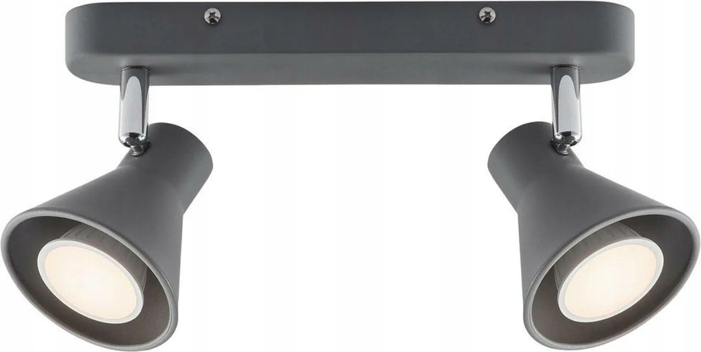 Nordlux Eik spotlámpa 2x35W GU10, szürke, fém, forgófejjel