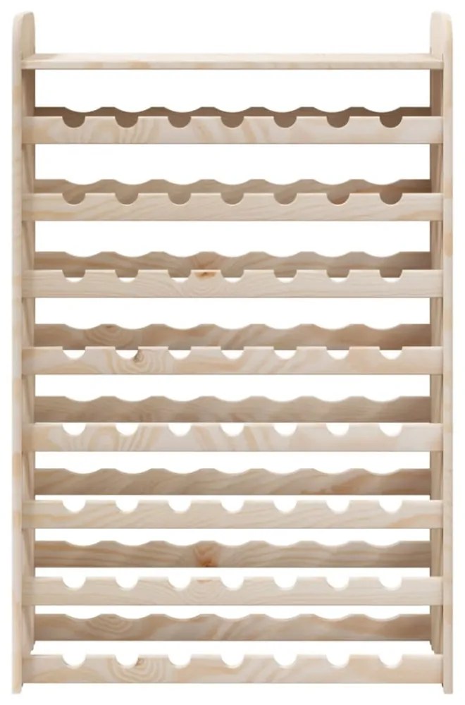 tömör fenyőfa bortartó állvány tetővel 72,5 x 25 x 111,5 cm