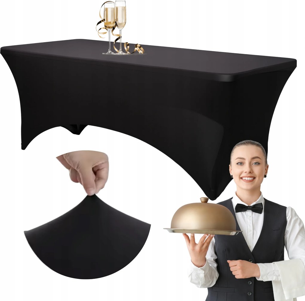 Bankett Asztal Huzat Vendéglátó Asztalterítő Rugalmas 180x76cm 180g