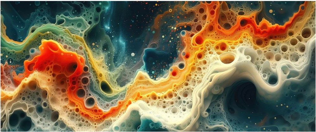 Kép - Modern absztrakció (120x50 cm)