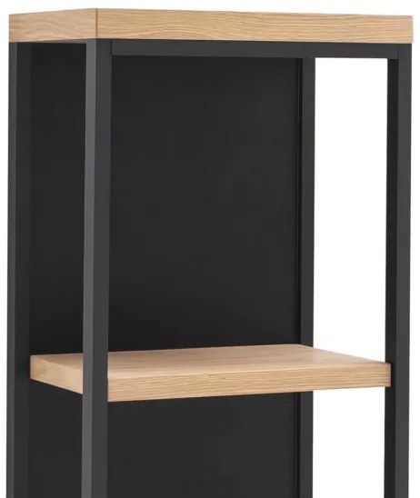 Bari fali panel 3 polccal natúr-antracit