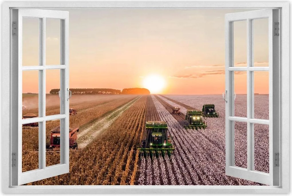 Poszterek 60x40 Aratás Mezőgazdaság Kombájn