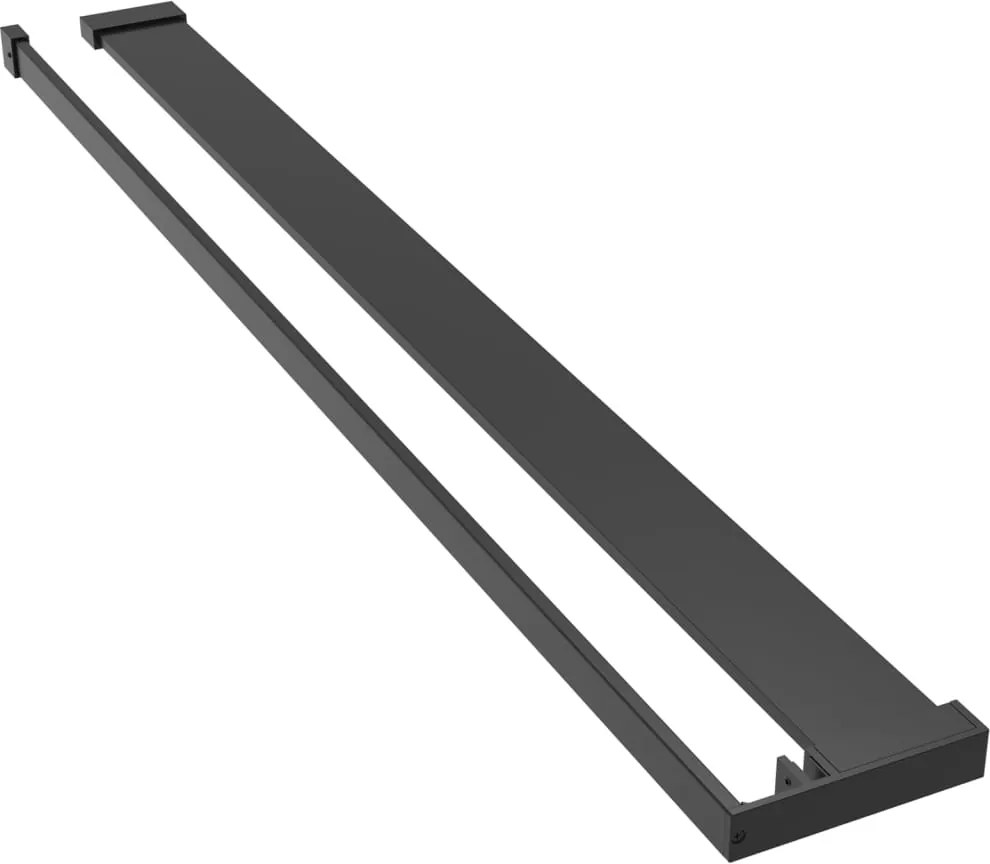 vidaXL fekete alumínium zuhanypolc walk-in zuhanyfalhoz 80 cm