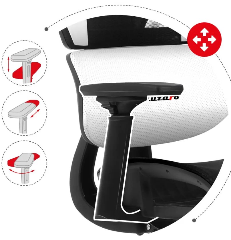 Gamer szék combat 8.0 fehér.