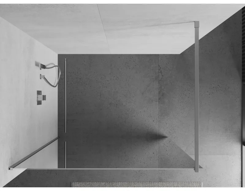 Mexen Kioto zuhanyparaván, 90x200 cm, 8 mm, króm profil, tükörüveg hatású, 800-090-101-01-50