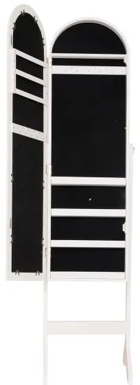 Atmosphera - LEXY álló tükör ékszertartóval 158x38 cm fehér