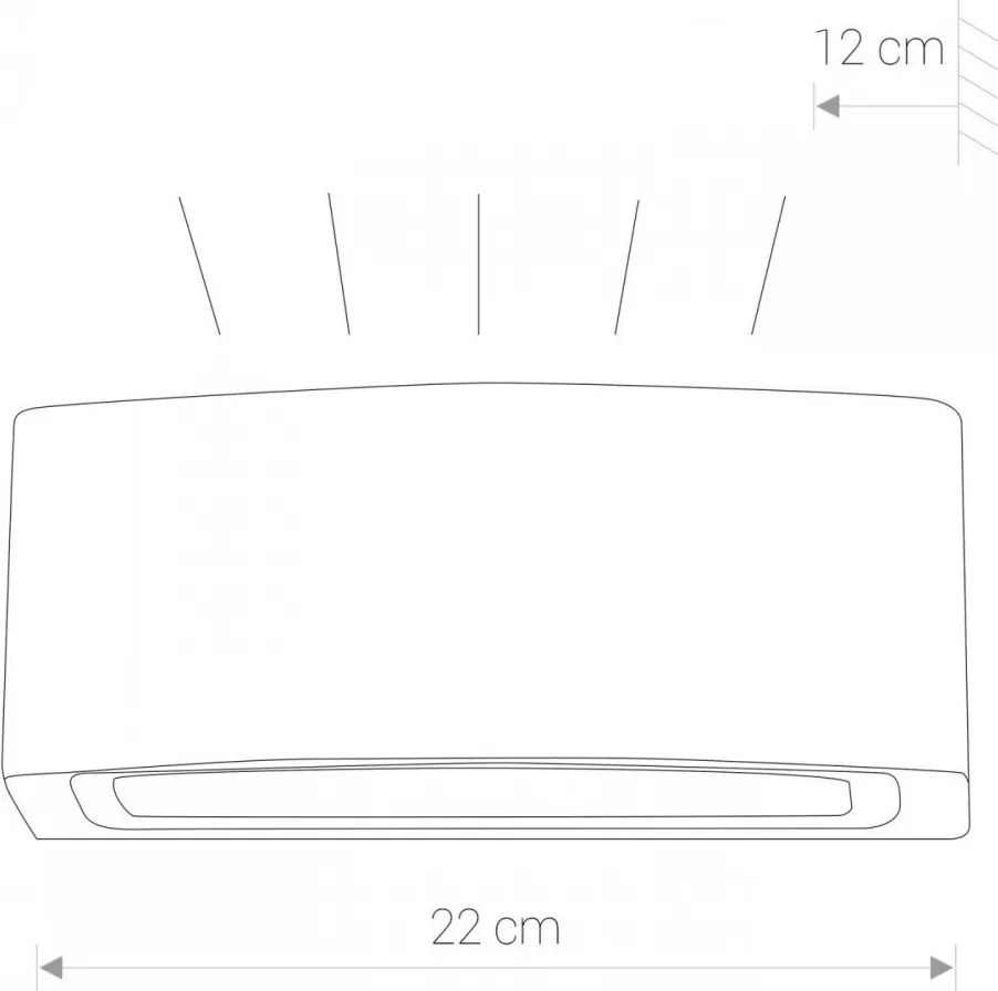Kültéri Fali Lámpa Szürke Brick