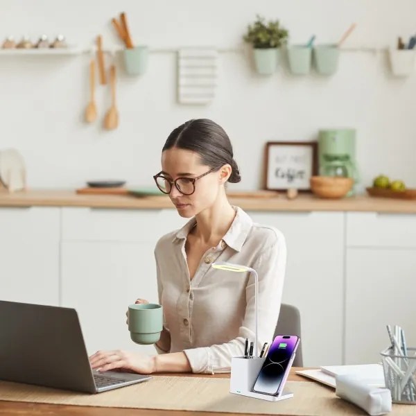 Rabalux 74233 - LED Dimmelhető asztali lámpa CERIE LED/4W/5V fehér