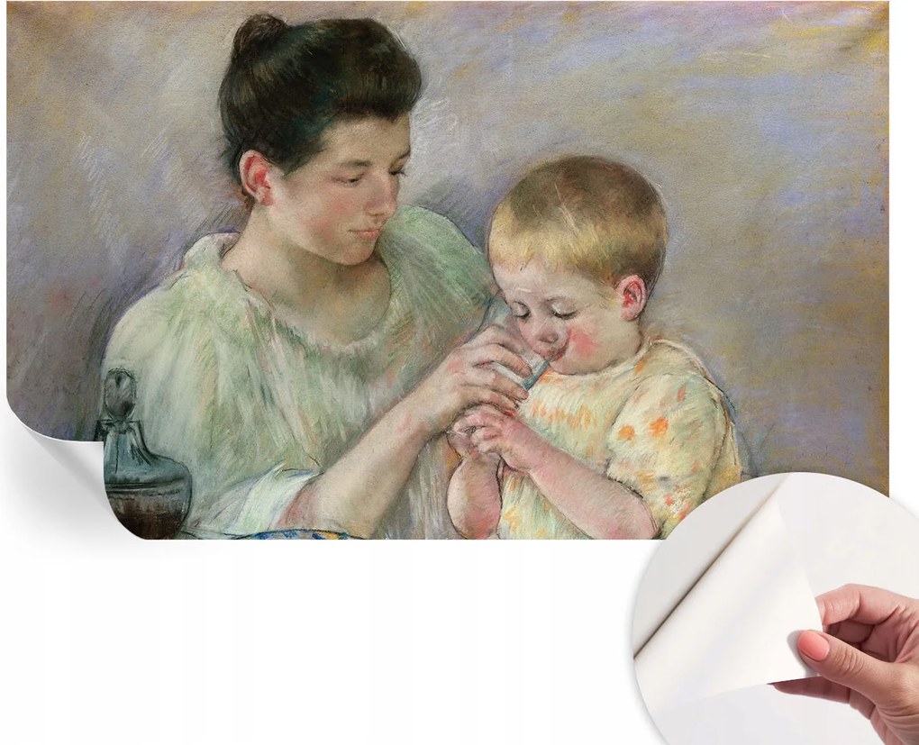 Dekoratív öntapadós fotótapéta az irodába Szülői gondoskodás 416x254