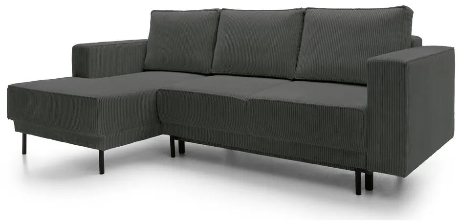 Sarokkanapé Rodriguez mini (B) (szürke + fekete) . 1099131