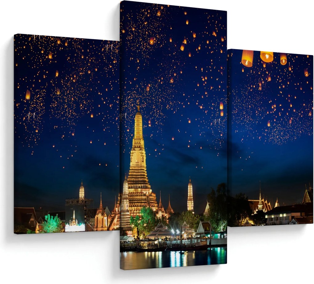 Kép - A boldogság lámpásai, Bangkok (90x60 cm)
