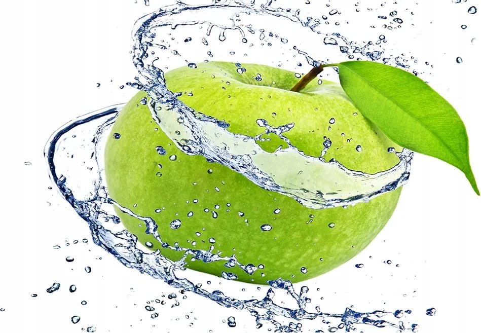 Fotó vászonkép edzett üveg Zöld alma 140x70