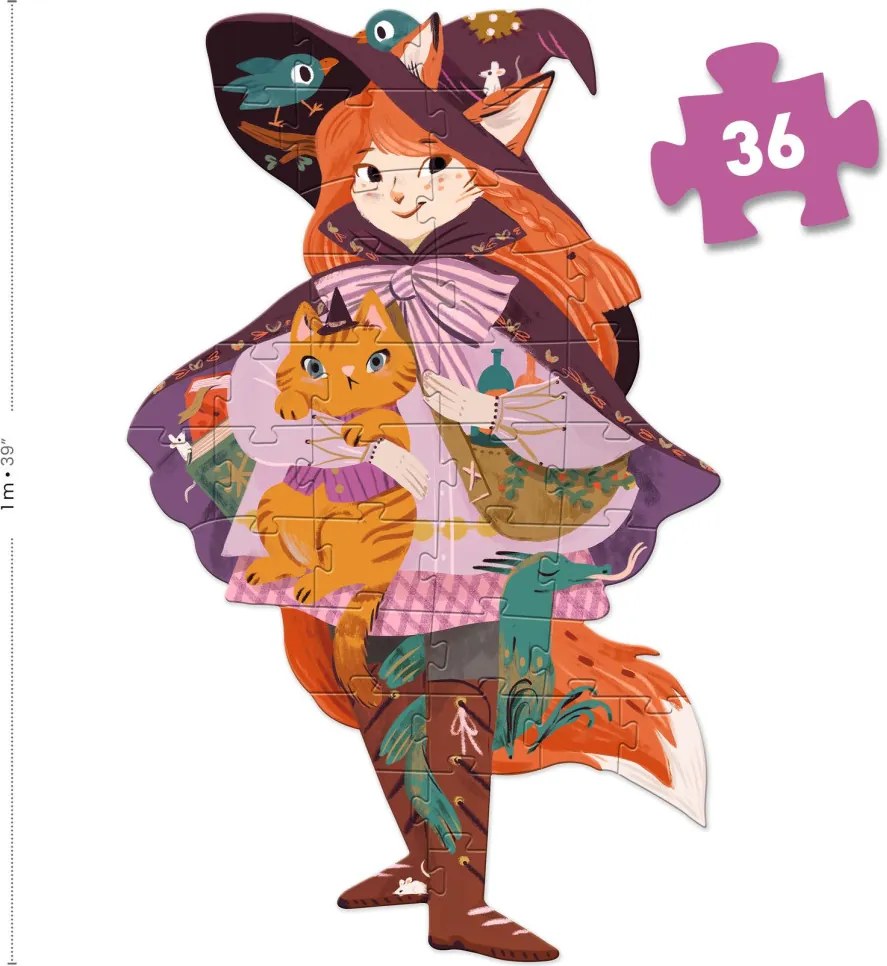 Óriás puzzle - Lili a kis boszorka, 36 db-os - Lily the witch