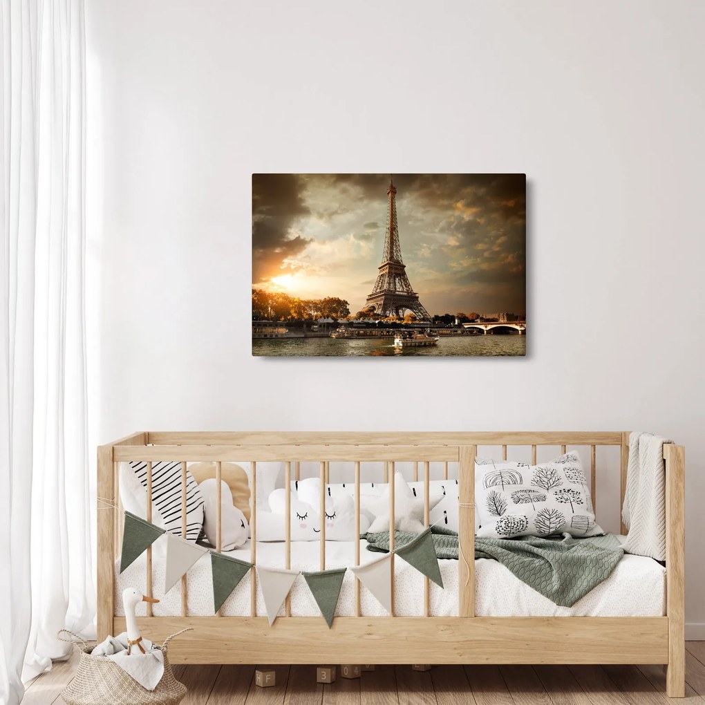 Kép - Eiffel-torony, Párizs, Franciaország (90x60 cm)