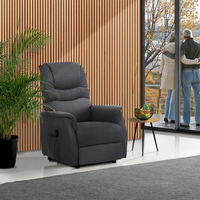 Elektromos Fekvőfotel, Szürke Szövet. TV-1171 GREY2