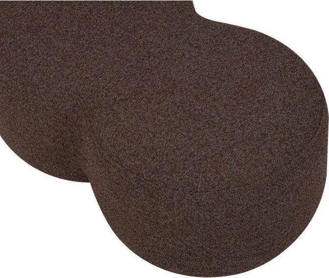 Sötétbarna buklé puff Umbo – noo.ma