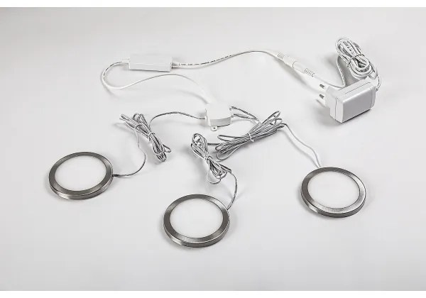 Rabalux 78043 - KÉSZLET 3x LED Dimmelhető szekrényvilágítás SOCAVI 3xLED/1W/230V 4000K