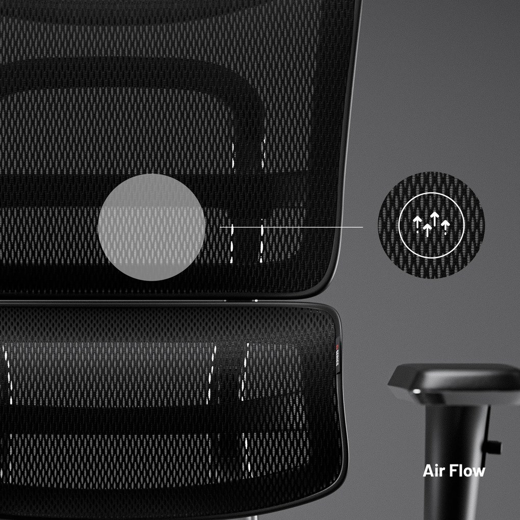 Ergonomikus irodai szék lábtartóval Normal Size, fekete: Diablo V-Master