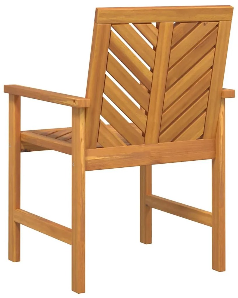 Kerti étkező székek 8 pcs Barna 59 x 62.5 x 89 cm tömör akácfa