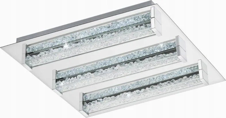 Led mennyezeti lámpa Eglo kristályokkal Cardito 470mmx 470mm