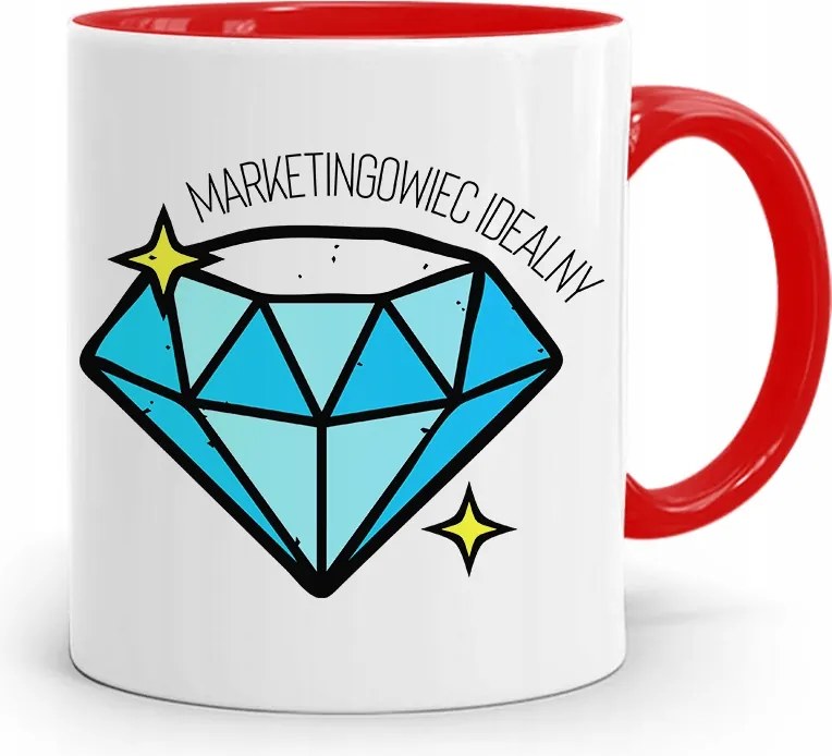 Marketingeseknek Marketing Bögre Piros Ajándék fényképes nyomtatással