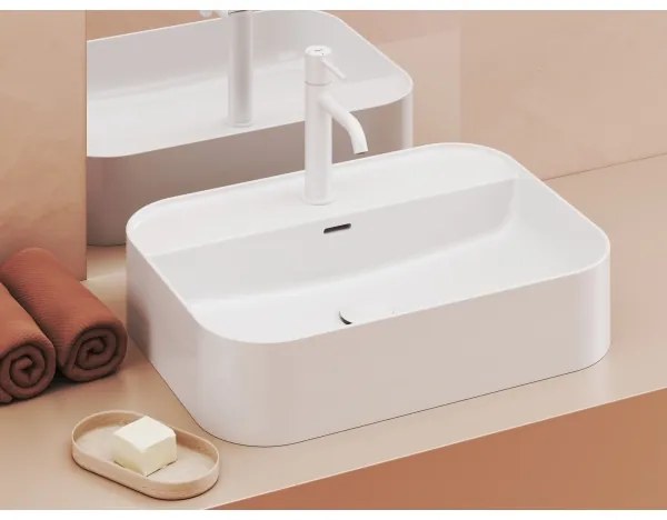 Ravak XJX01155005 - CERAMIC SLIM ráépíthető mosdó 55x40 cm kerámia/fehér