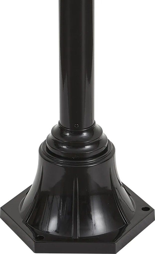 Modern kültéri lámpa fekete rézzel 235 cm 3-lámpás IP44 - Kansas