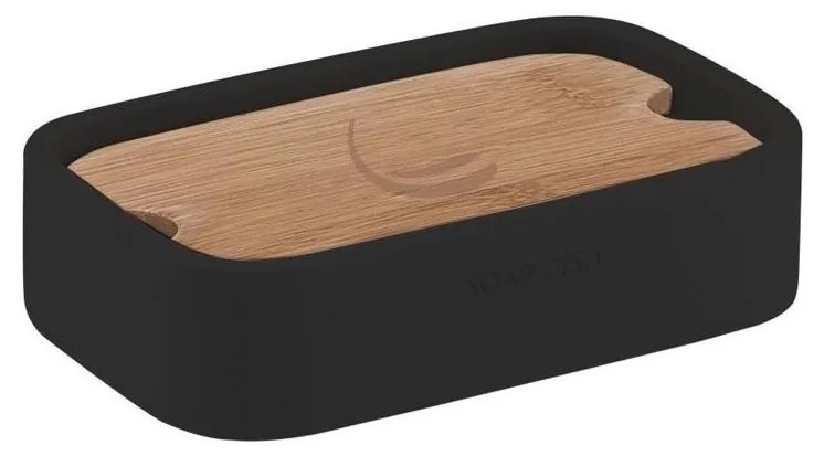 Gedy - Szappantartó NINFEA fekete/bambusz