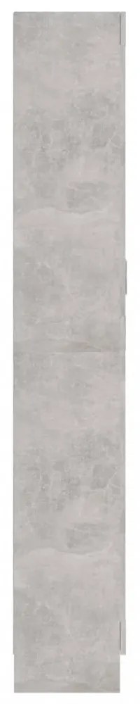 betonszürke szerelt fa könyvszekrény 82,5 x 30,5 x 185,5 cm