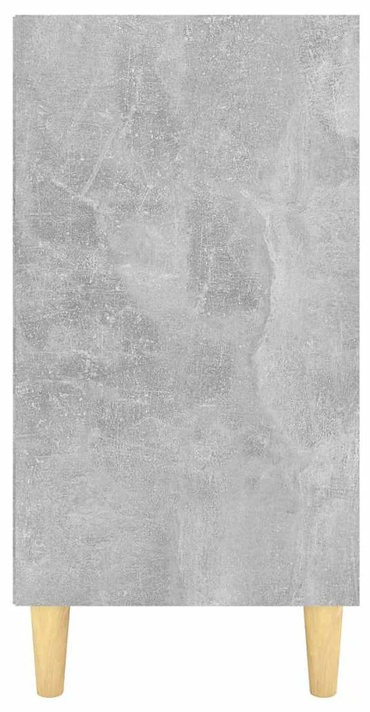 Betonszürke szerelt fa tálalószekrény 103,5 x 35 x 70 cm