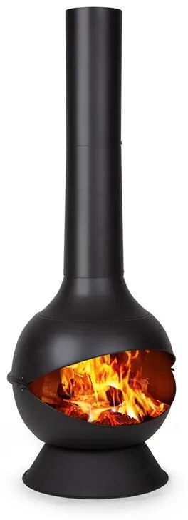 Blumfeldt Knight on Fire, kerti kandalló, rozsdamentes acél, fekete