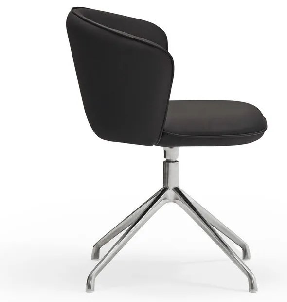 Fekete kárpitozott étkezőfotel szett 2 db-os Add – Teulat