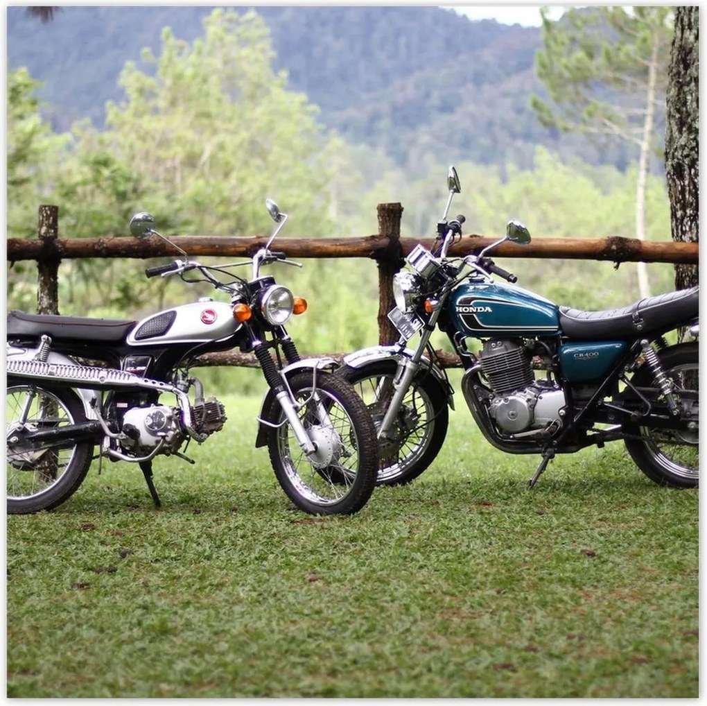 Poszterek 100x100 Klasszikus motorkerékpár Motor