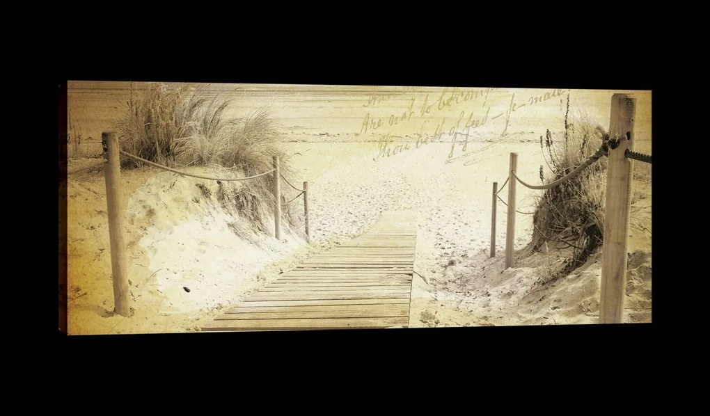 Vászonkép 145x45 Tengerpart óceán nyugalom homok nyár nap utazás