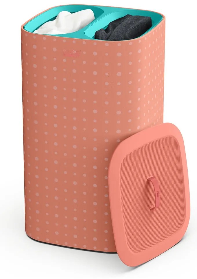 Rózsaszín textil szennyeskosár 60 l Tota Pop – Joseph Joseph