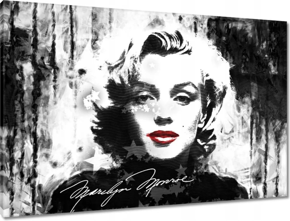 Vászonkép 90x60 Marilyn Monroe Ajkak