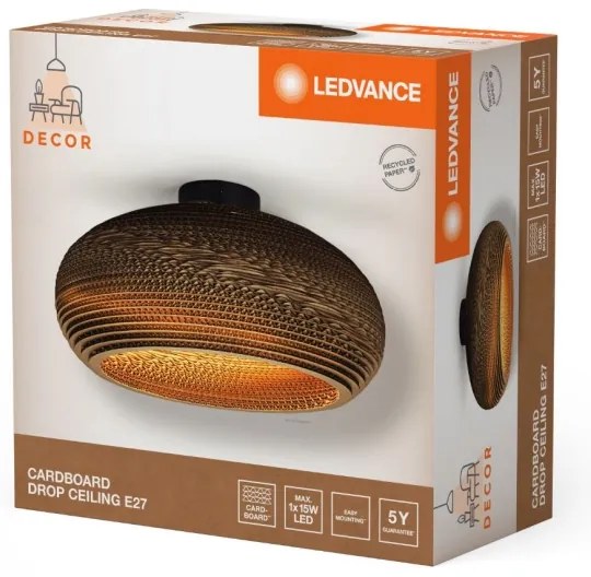 Ledvance - Mennyezeti lámpa DECOR CARDBOARD 1xE27/15W/230V átm. 40 cm
