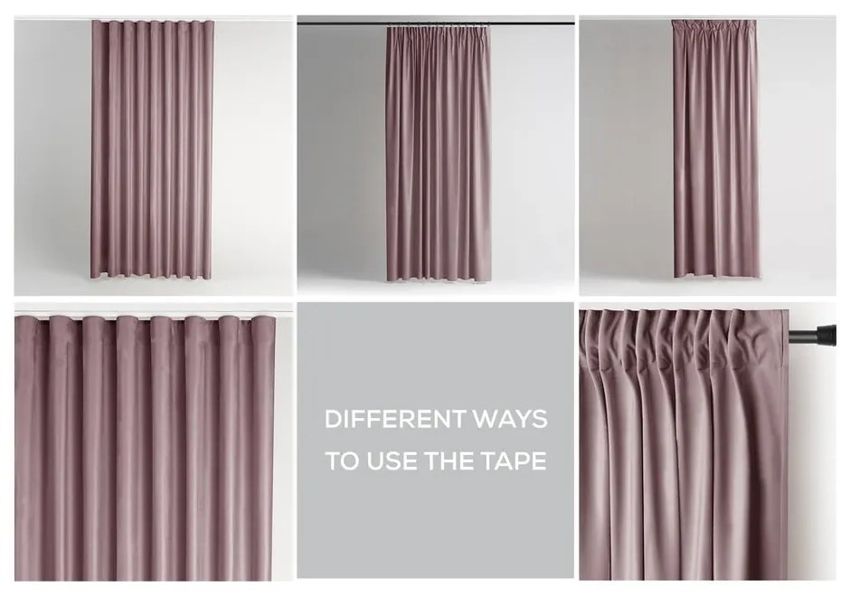 Világosbarna bársony dimout (részleges sötétítő) függöny 140x245 cm Pleat – Restilo