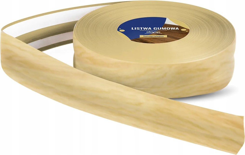 Padlószegély ragasztószalag Gumi 15mb Tölgy Világos