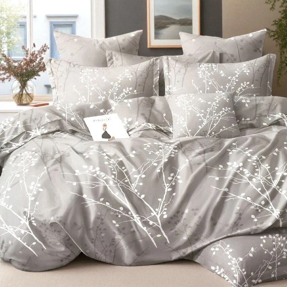 Flanel ágyneműhuzat Homa ALEVA CALM 7 részes 140x200 cm