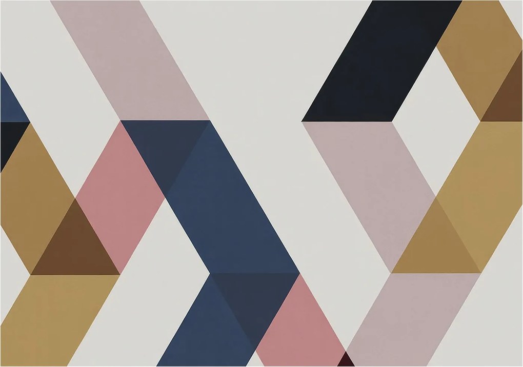 Dekoratív fotótapéta az irodába Színes rombuszok 312x219 Ragasztó